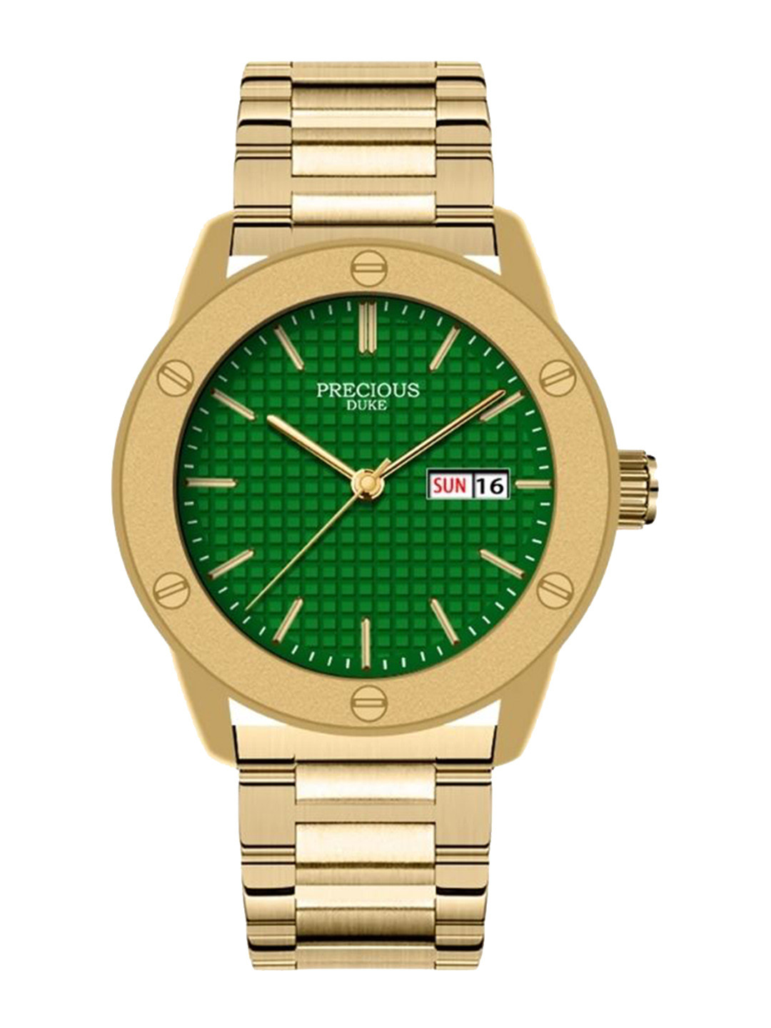 Precious Duke Men Bracelet Style Straps Analogue Watch  PD_907512507500-Gold-Green
