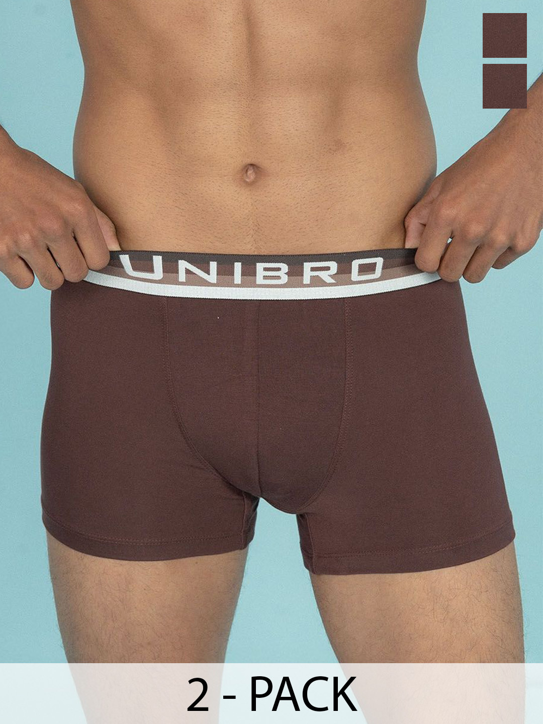 Unibro Pack Of 2 Mid-Rise Trunks TNCL-TRNK-PM6_2P-M