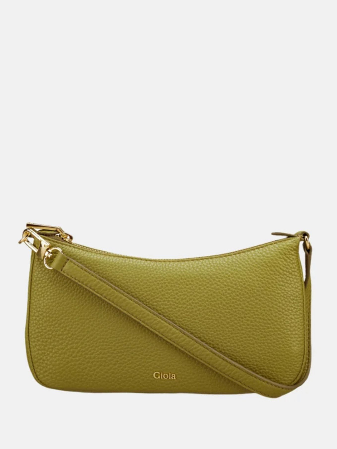 GIOIA Women Olive Rosa Textured Leather Mini Bag