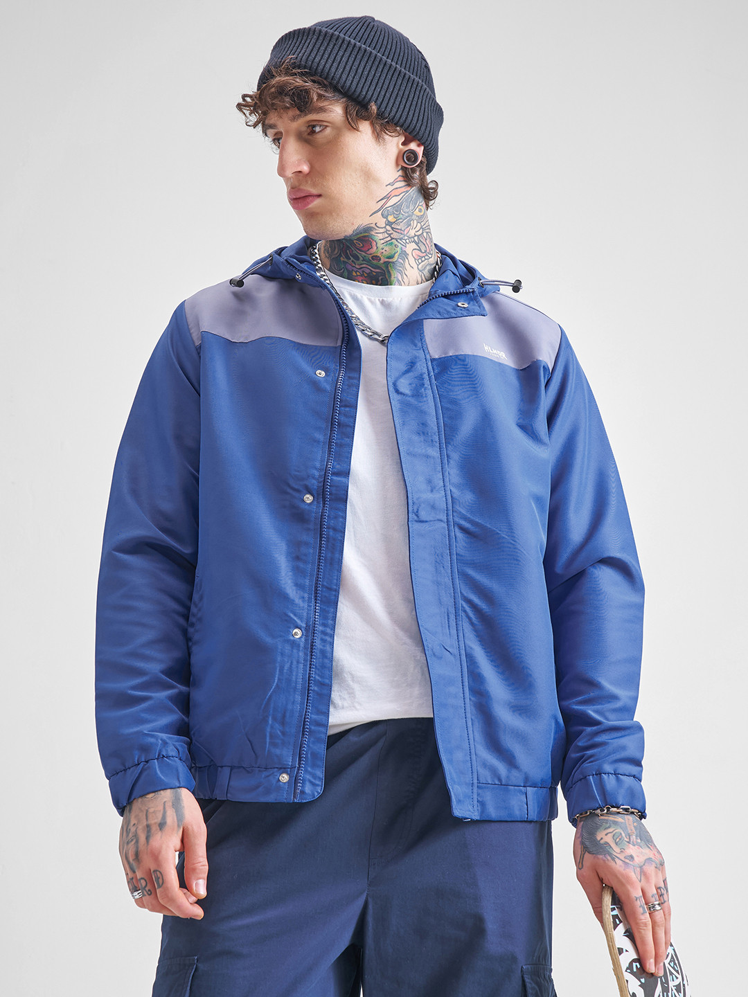 HIGHLANDER Men Colourblocked Bomber Jacket