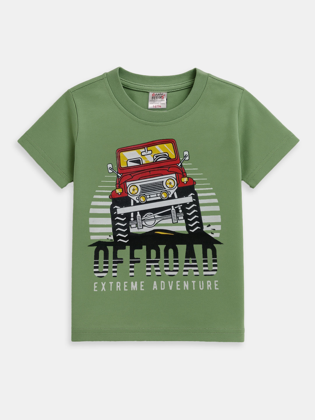 Here&Now X Game Begins Boys Printed Rapid-Dry Pure Cotton T-shirt