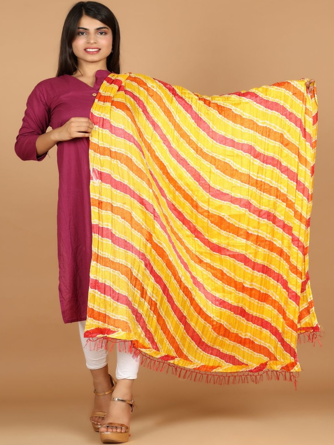 RajeRaj Women Silk Printed Dupatta