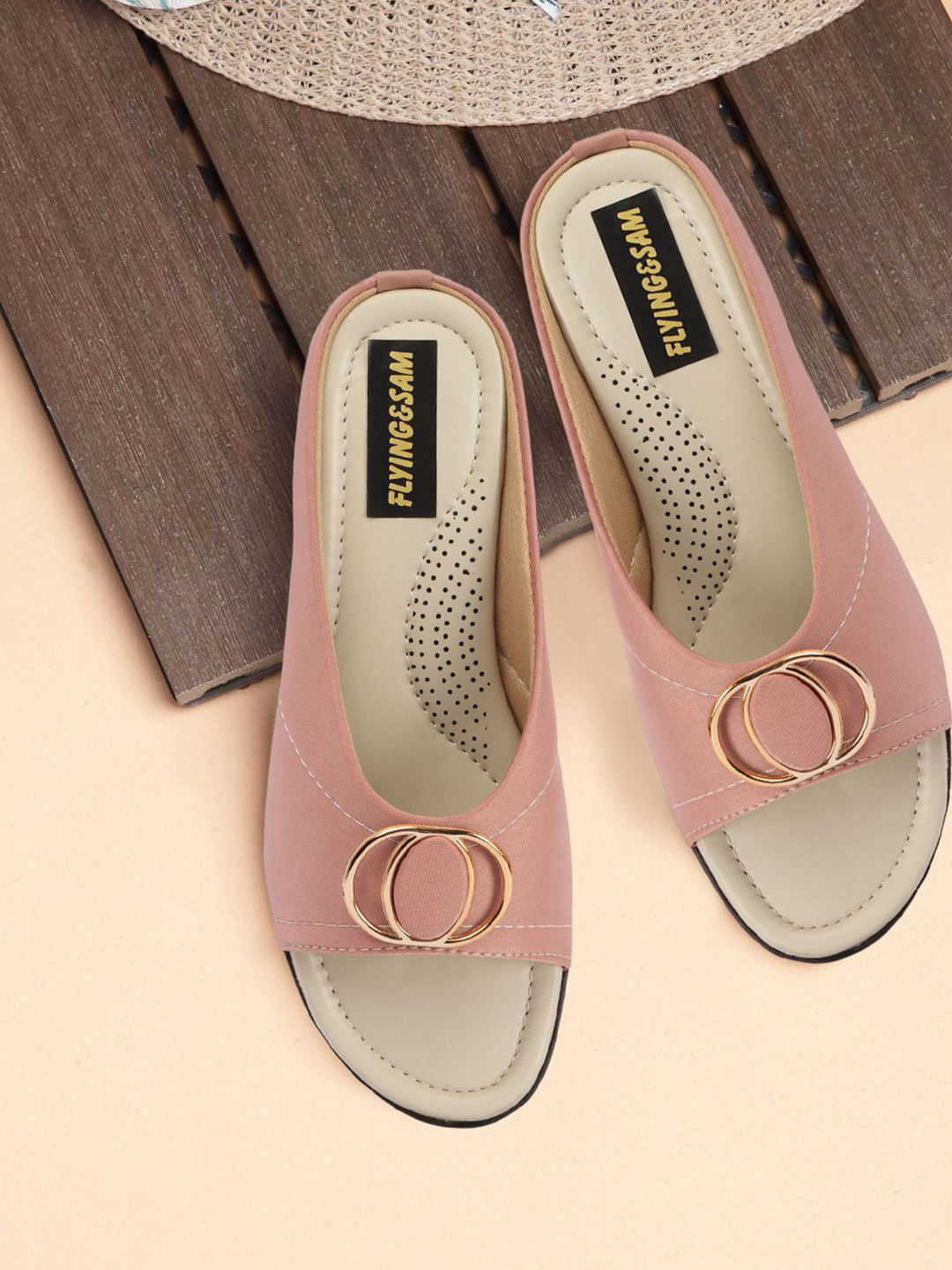 FLYING&SAM Women Open Toe Flats