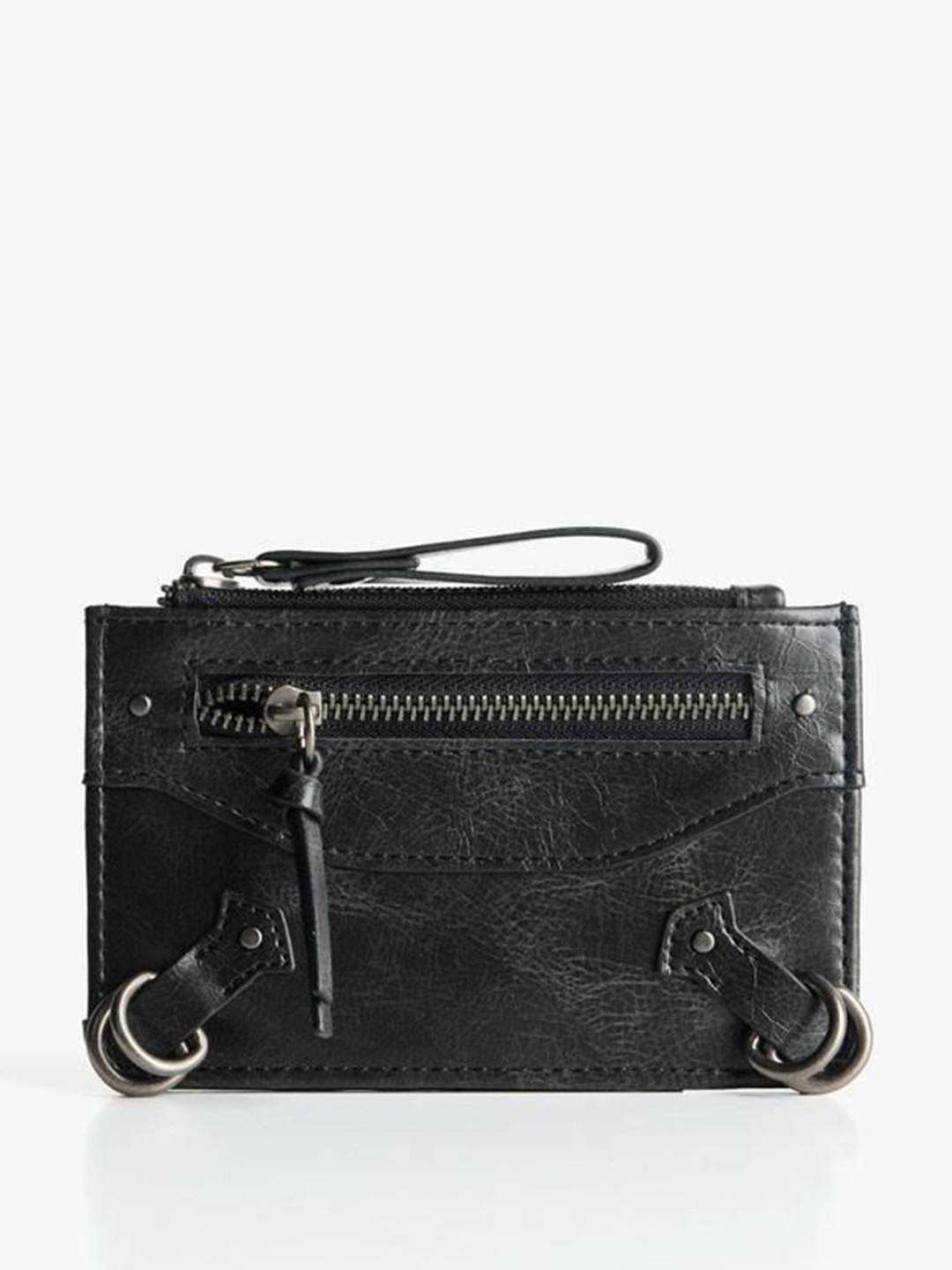 Bershka Distressed-Effect Card Holder