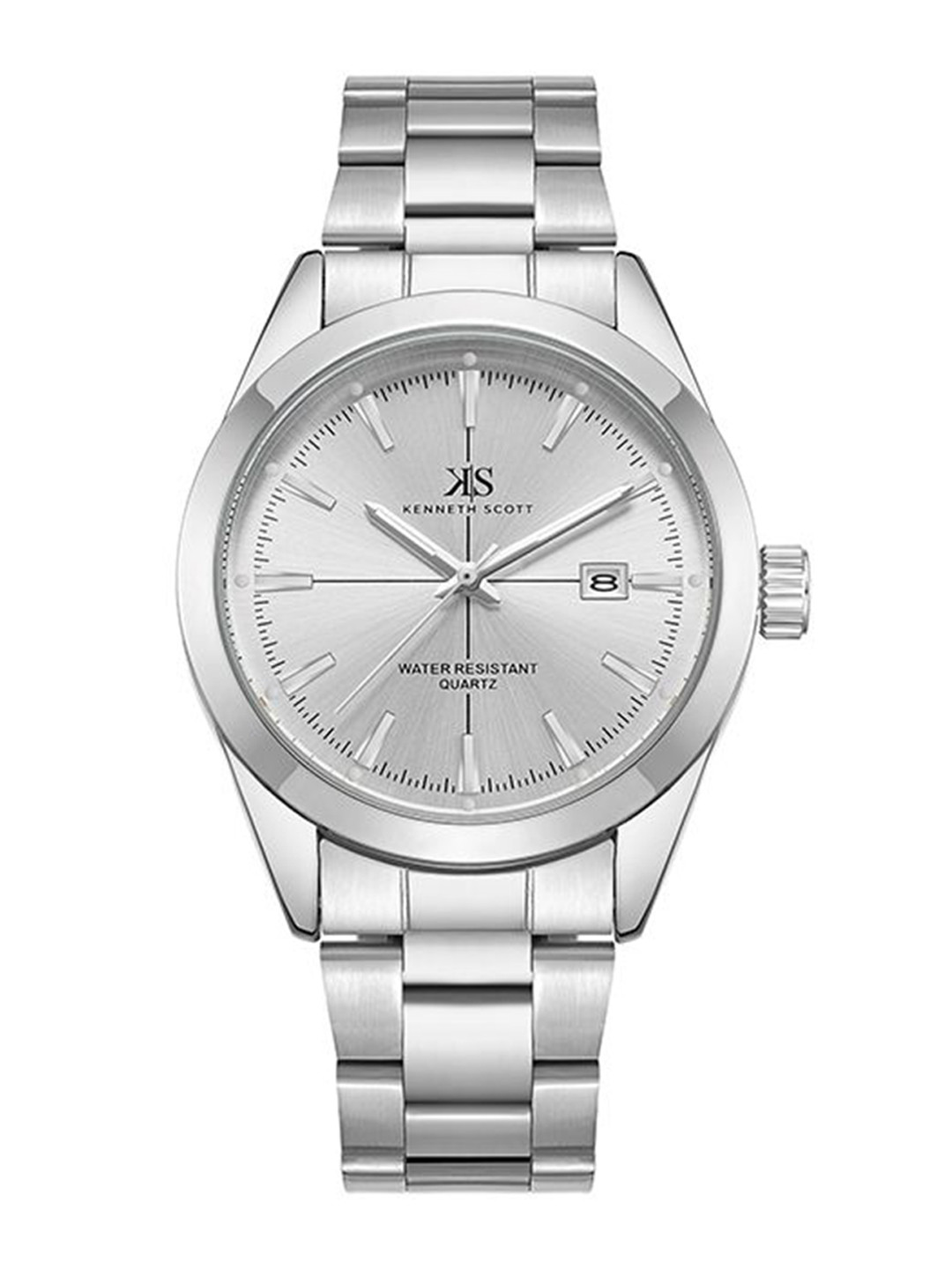 KENNETH SCOTT Men Embellished Dial Bracelet Style Straps Analogue Watch K23025-SBSW