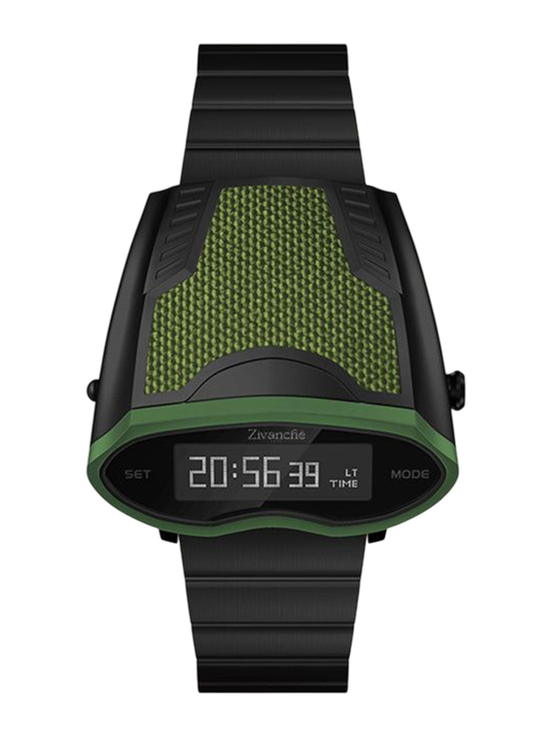 ZAADRAN Men Bracelet Style Straps Analogue Automatic Watch Stargazer Black Fern Green