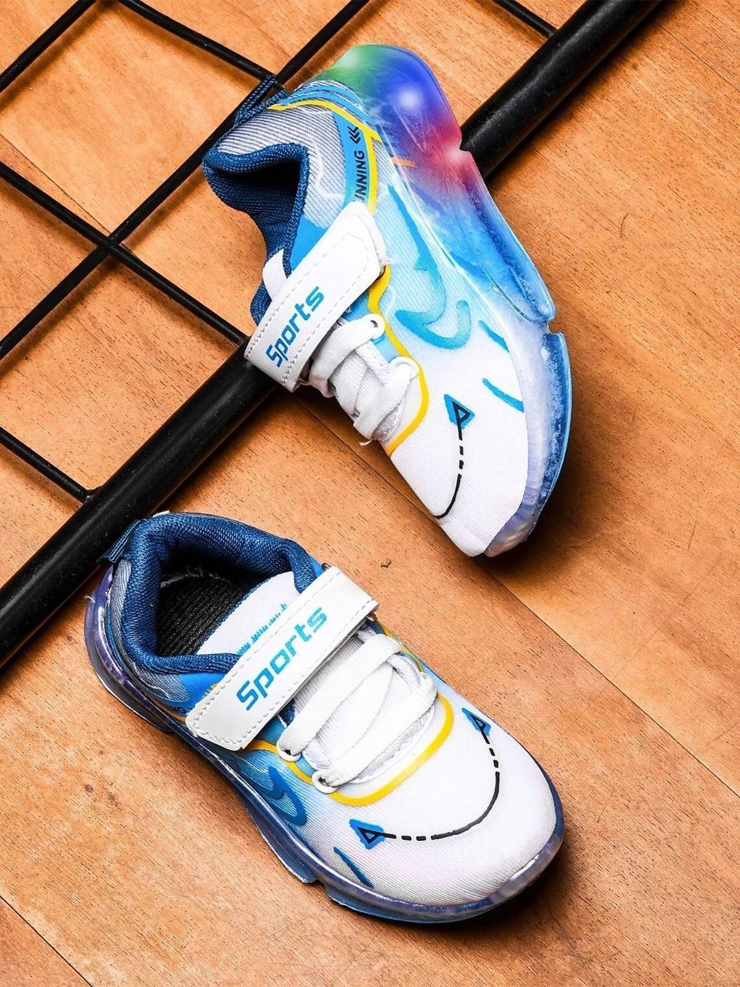 Crazyly Boys Mesh Velcro Detail Running Shoes
