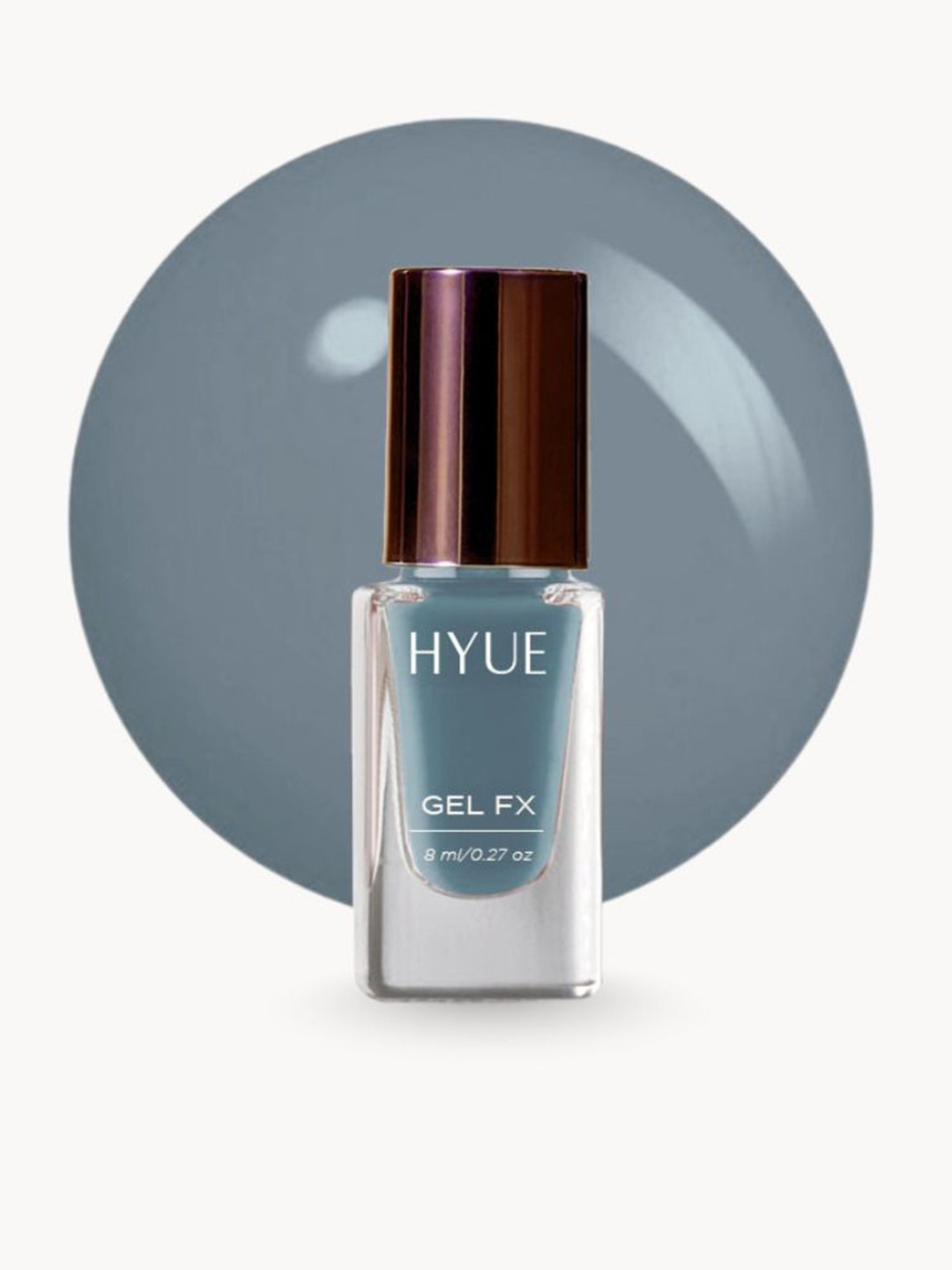 HYUE Gel FX Nail Paint Thunderstorm - Quick Dry and Chip Resistant - 14 Day Long Wear-8ml