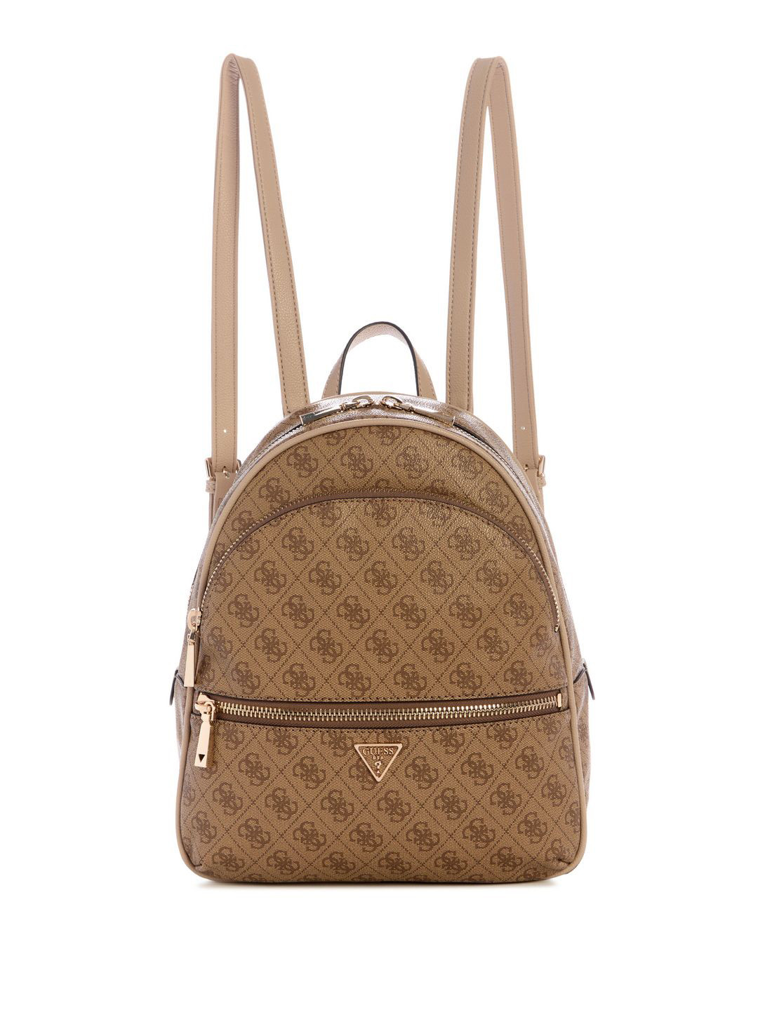 GUESS Women Latte Logo Geometric Manhattan Large Backpack