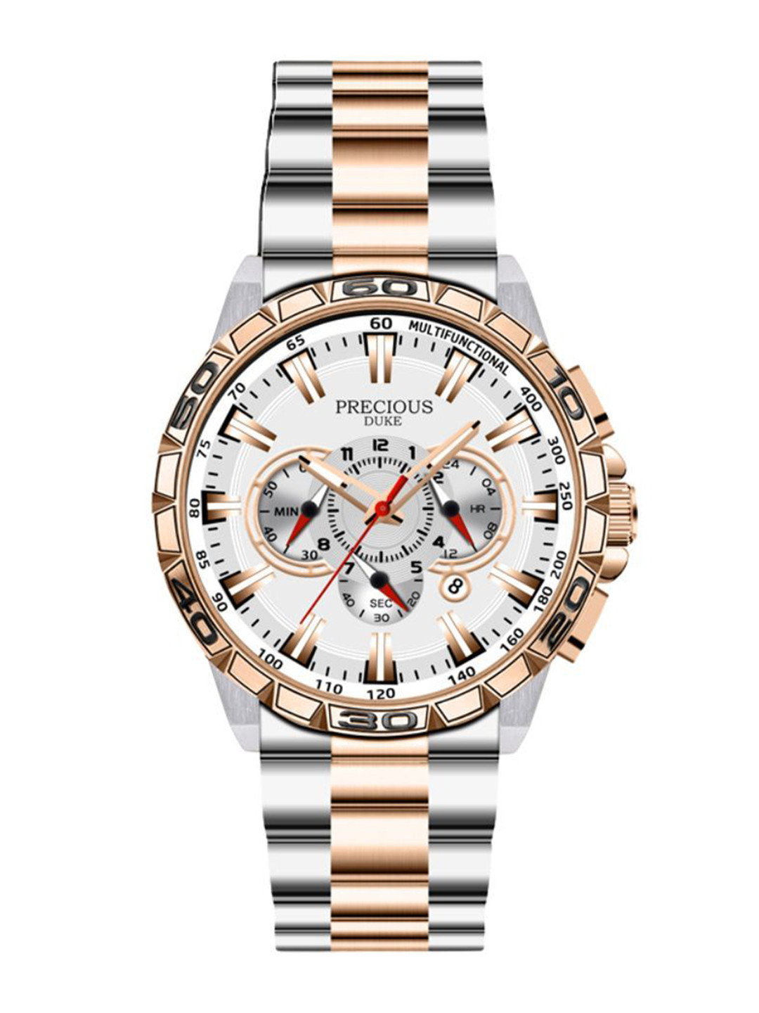 Precious Duke Men Dial & Stainless Steel Analogue Watch PD_888078359622_RoseGold-Toned_23