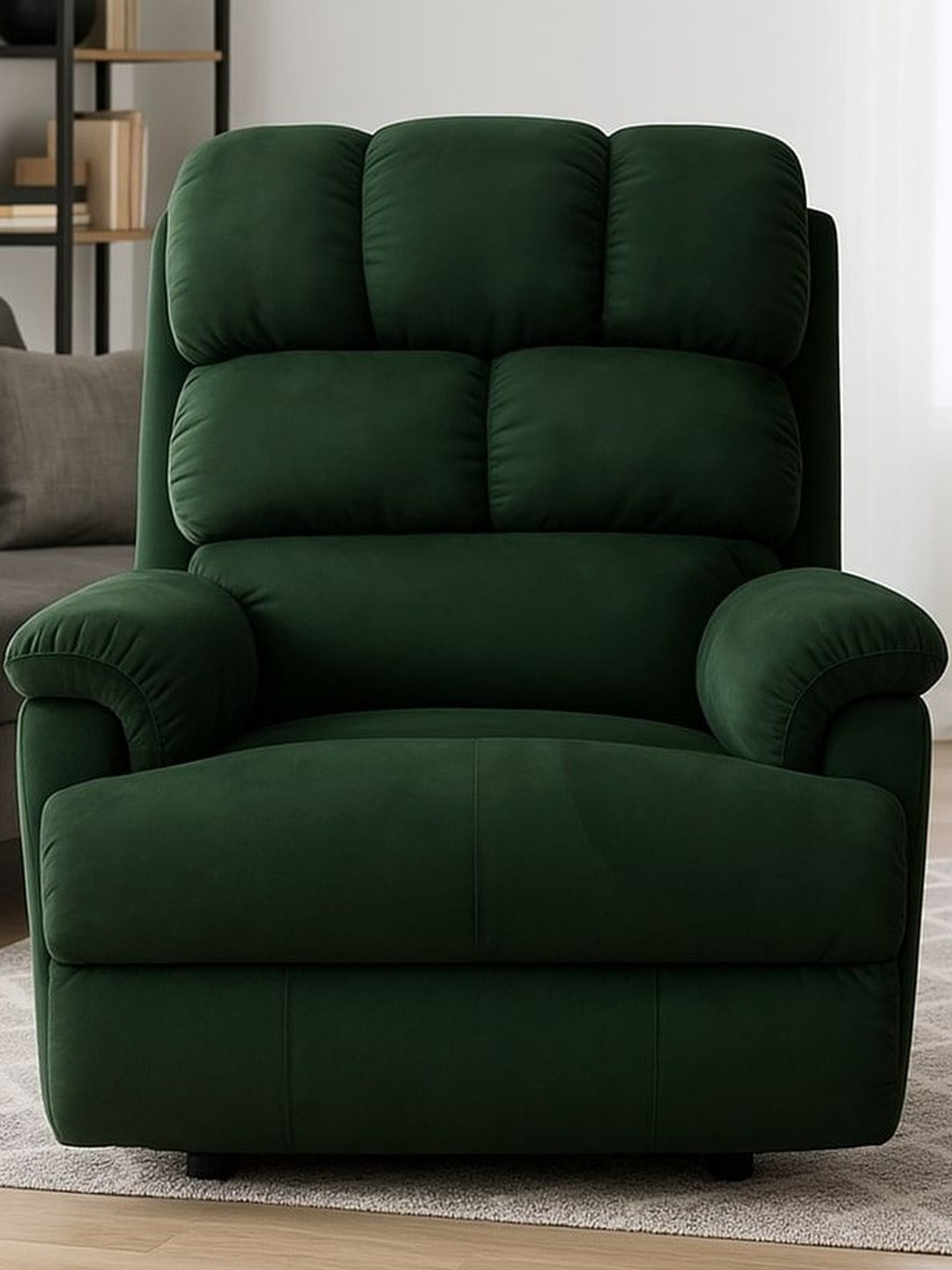 Solis Royale - The desired Green Powered Fabric Motorized 1 Seater Recliner