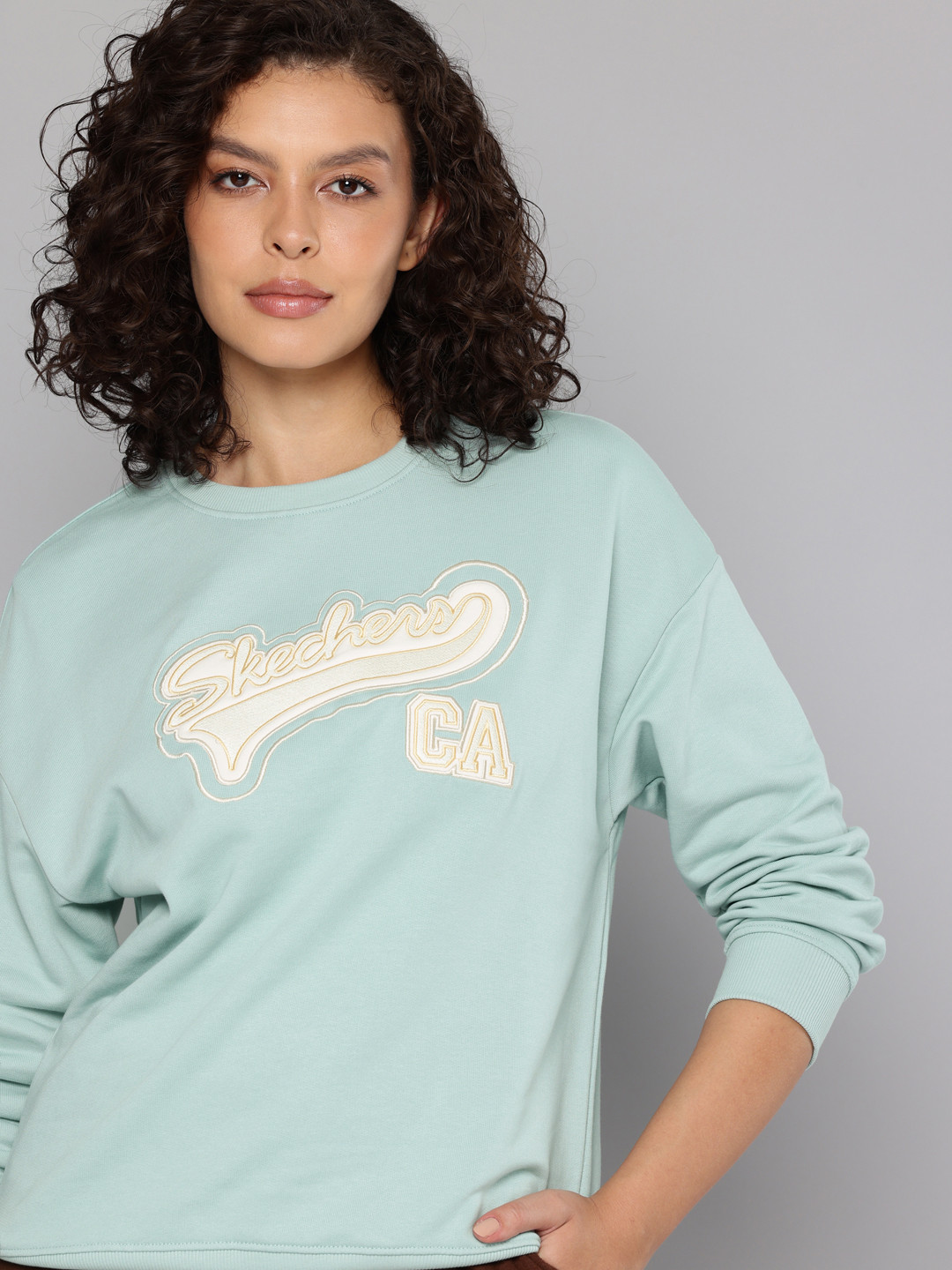 Skechers Women Appliqued Long Sleeve Sweatshirt