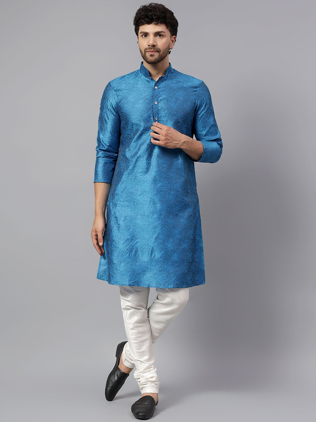 Latest Chikan Garments Floral Regular Kurta With Churidar