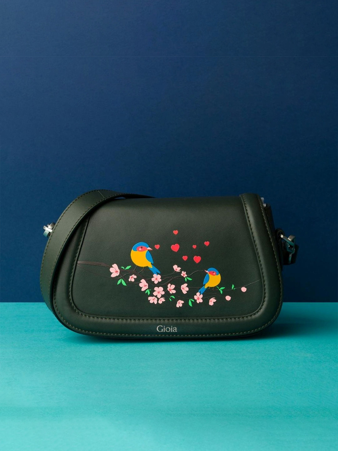 GIOIA Dark Green Blubird Shoulder bag