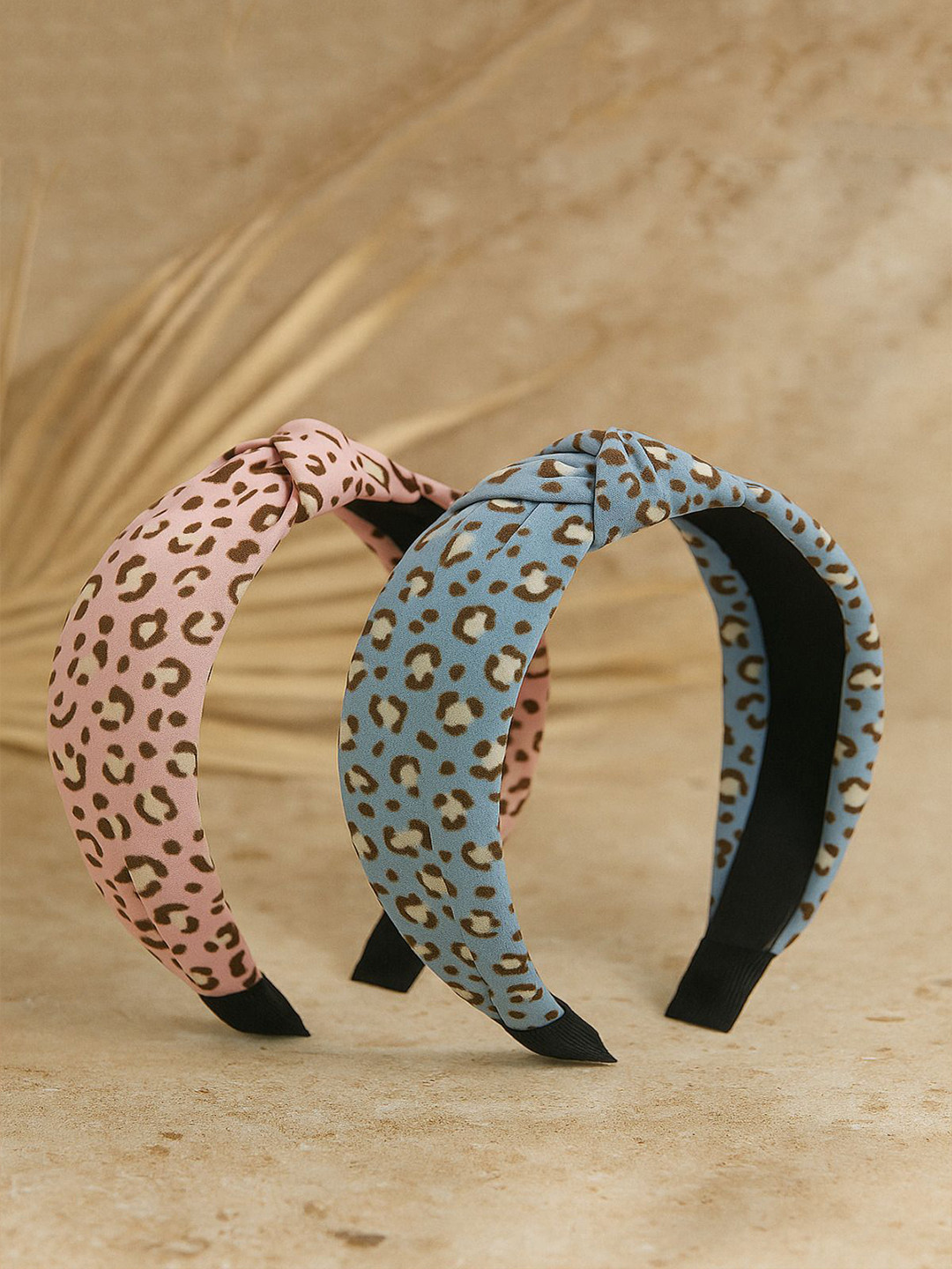 Jewelz Girls Set of 2 Leopard Printed Hairband