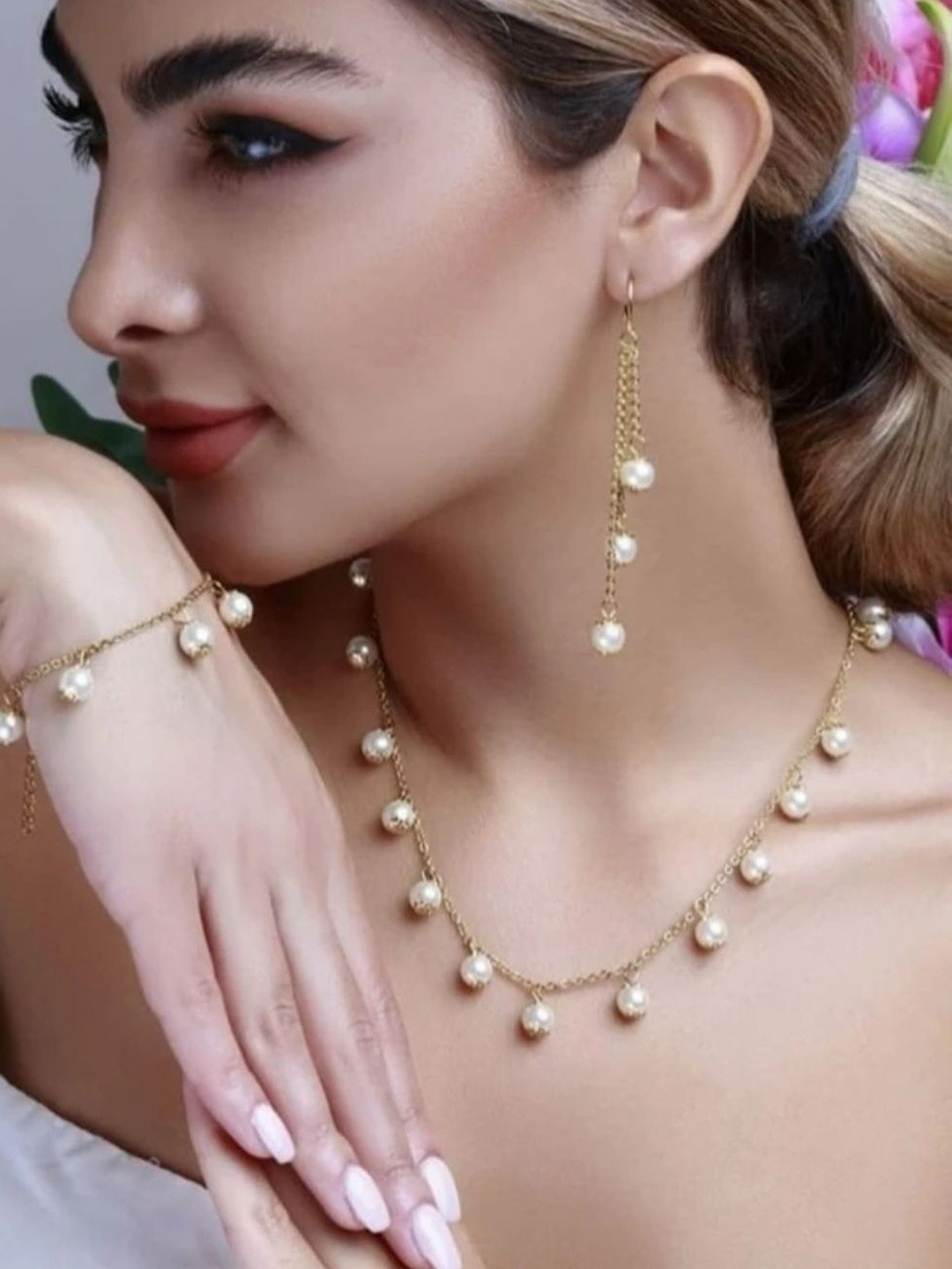 ReNi Gold Plated Alloy Jewellery Set