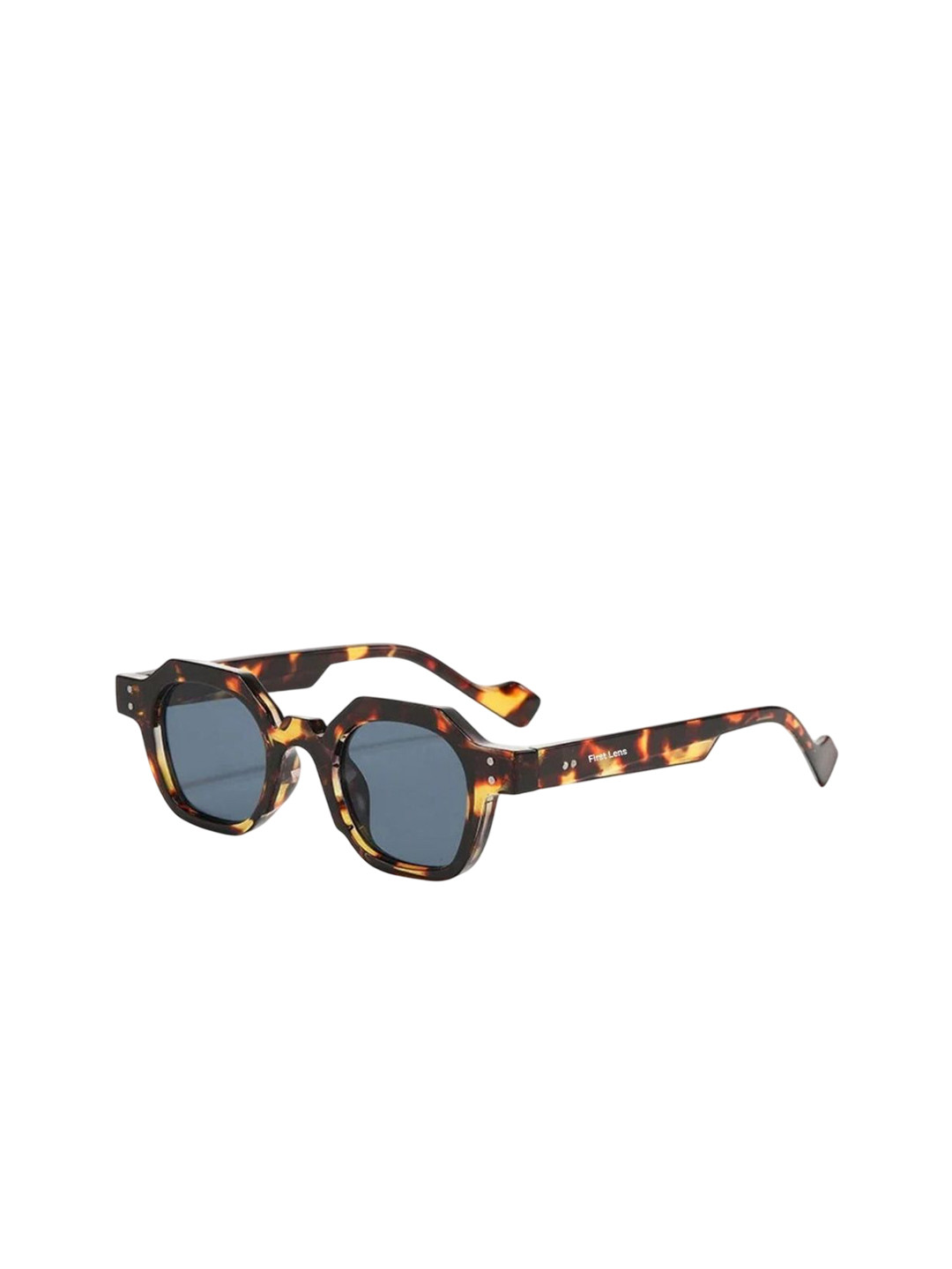 First Lens Unisex Wayfarer Sunglasses with UV Protected Lens C10371-Leopard