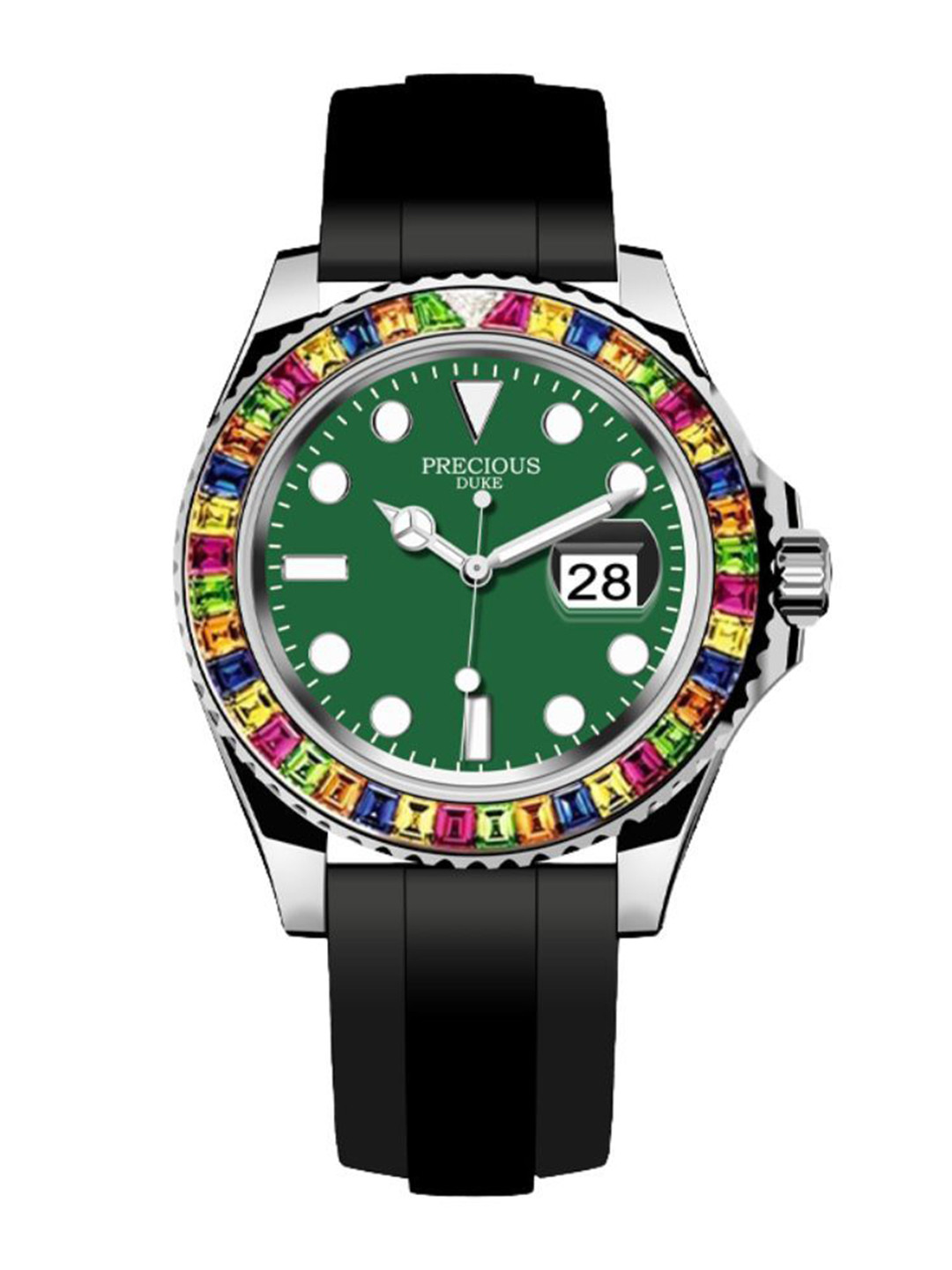 Precious Duke Men Dial & Straps Analogue Watch PD_822685813846_Green_4