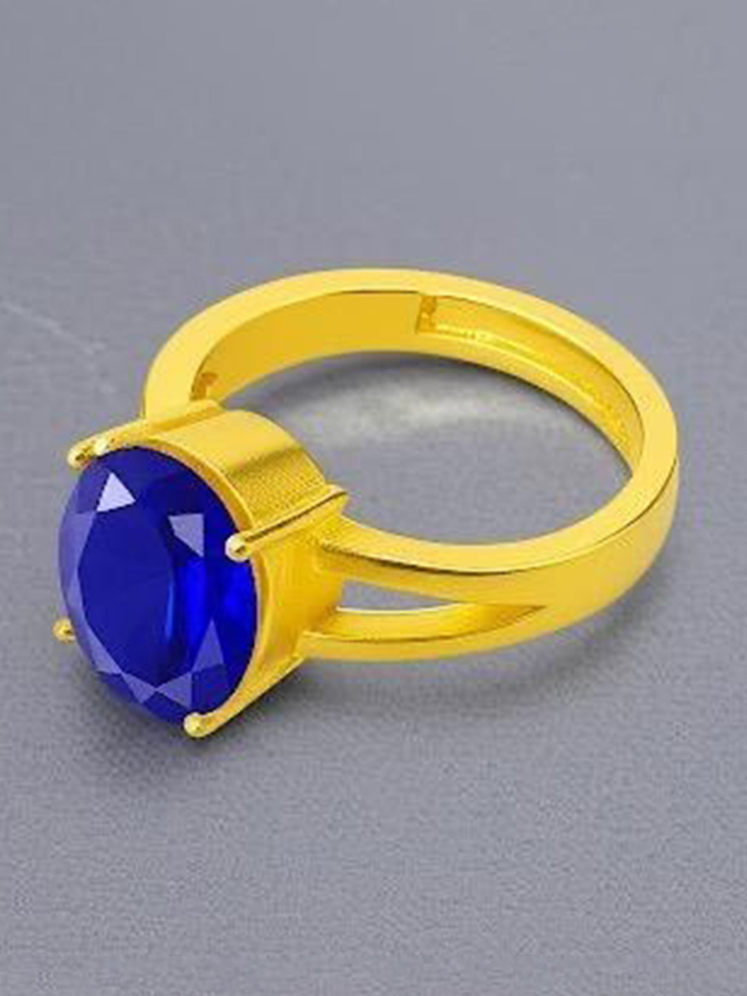 Fashionable Village Gold-Plated Artificial Stones Studded Ring
