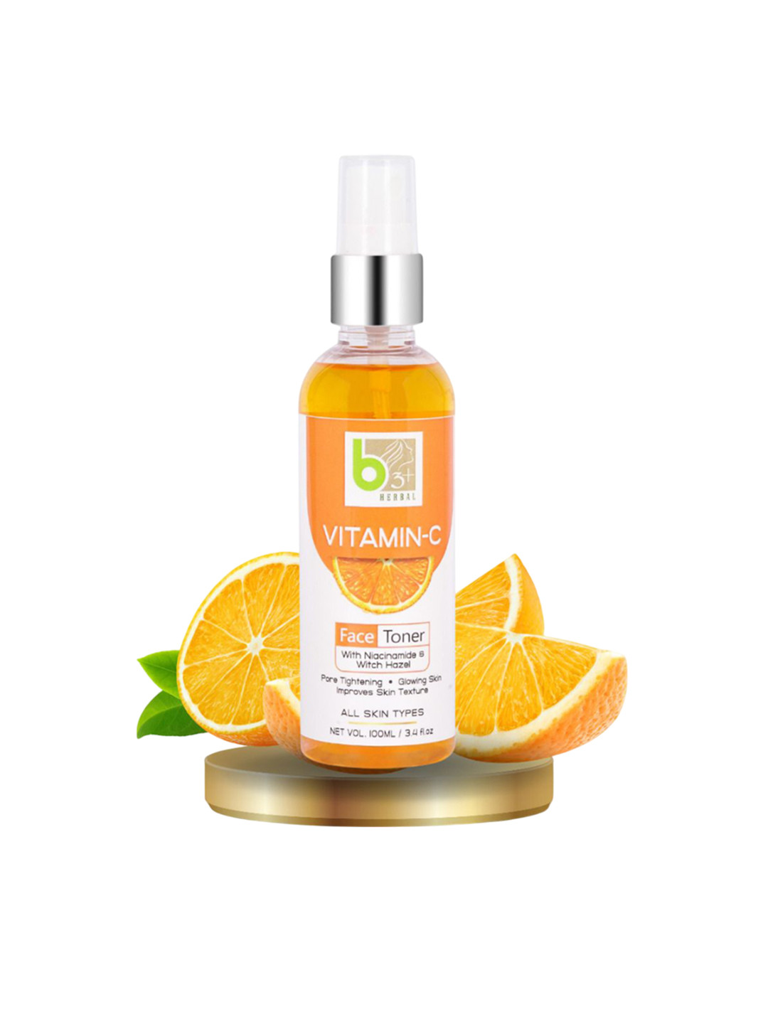 b3+ HERBAL Vitamin C Face Toner With Niacinamide & Witch Hazel- 100 ml