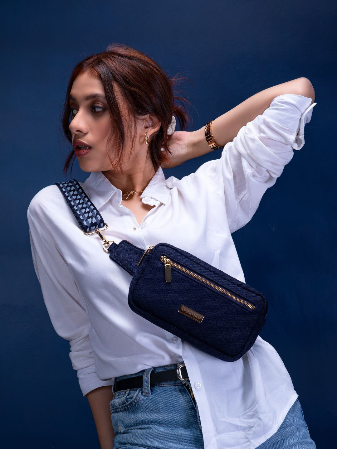 Joon Blu Unisex Textured Waist Pouch