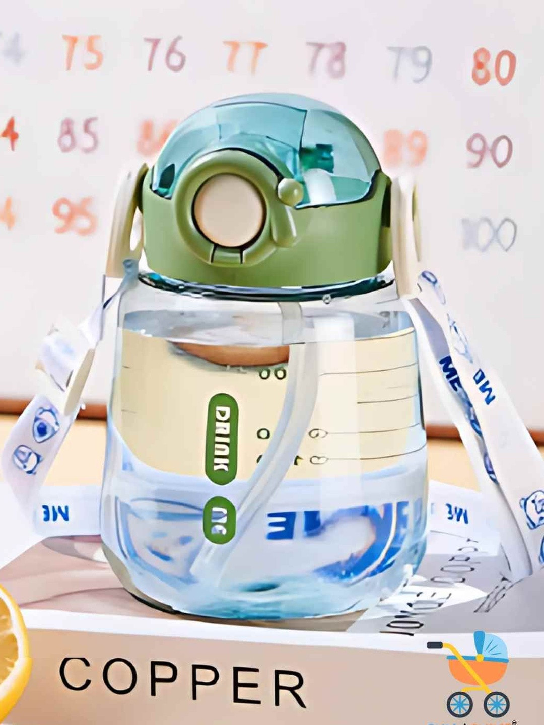 Sun & Shine Green Single Plastic Sipper Water Bottle