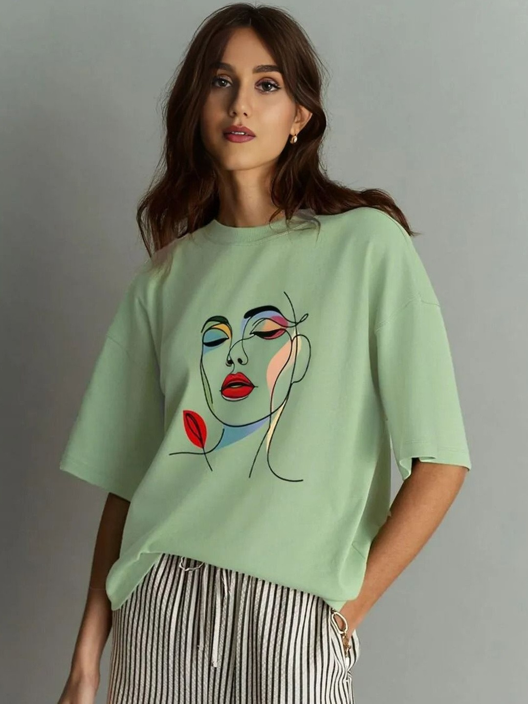 SZN Women Pista Oversize Printed T-shirt
