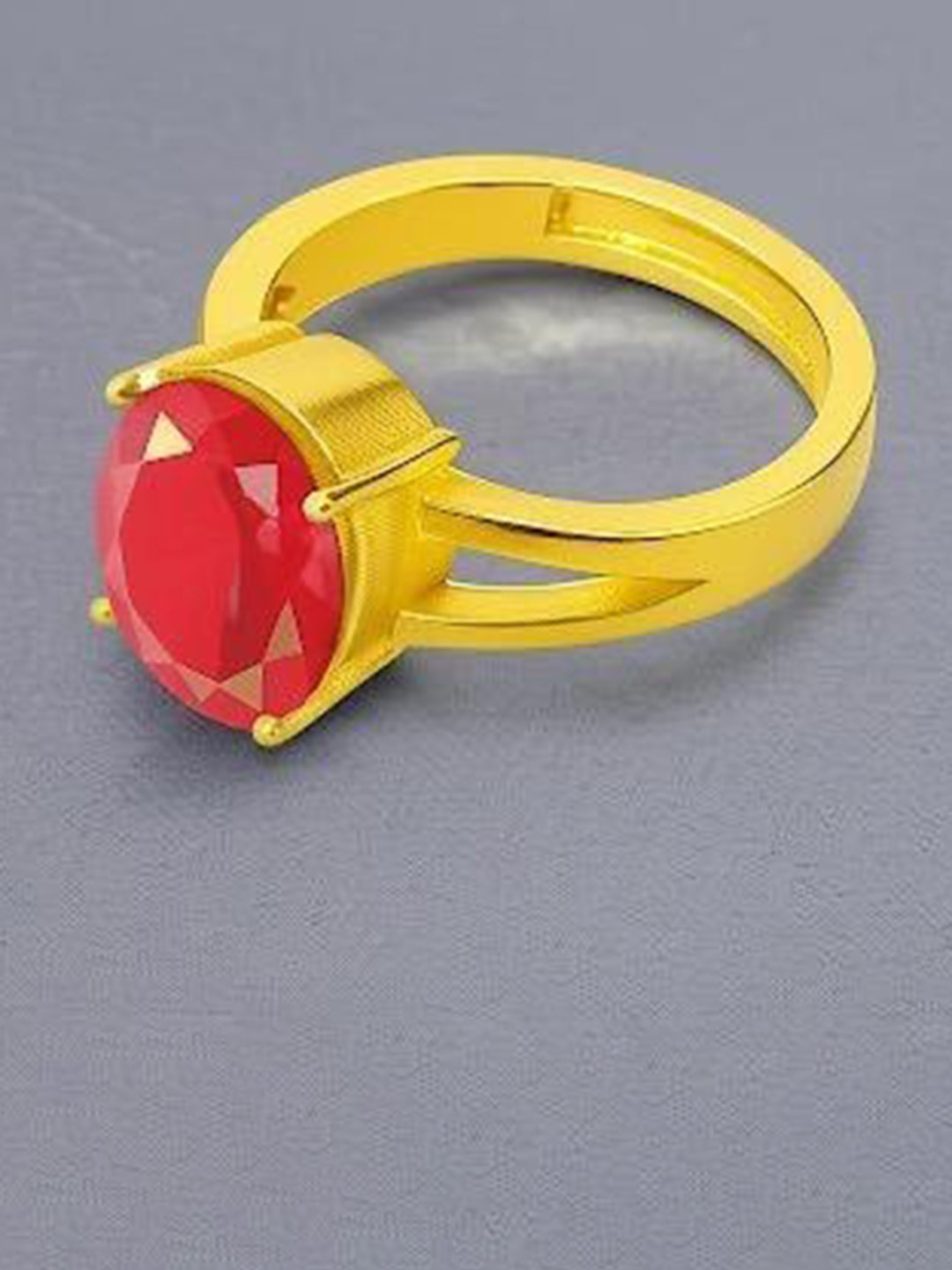 RUDRSHRI Gold-Plated Artificial Stones Studded Finger Ring