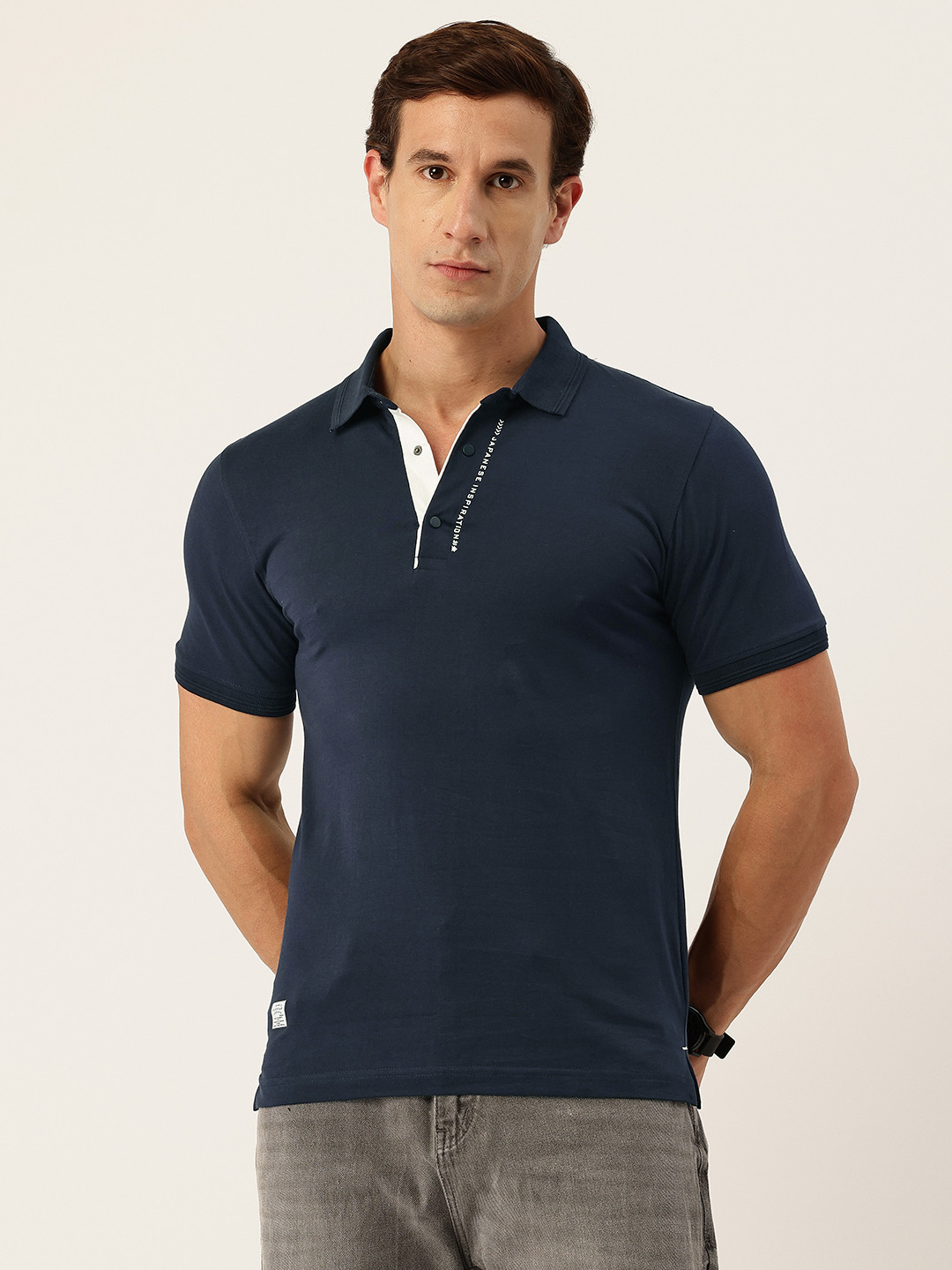 Okane Polo Collar T-shirt