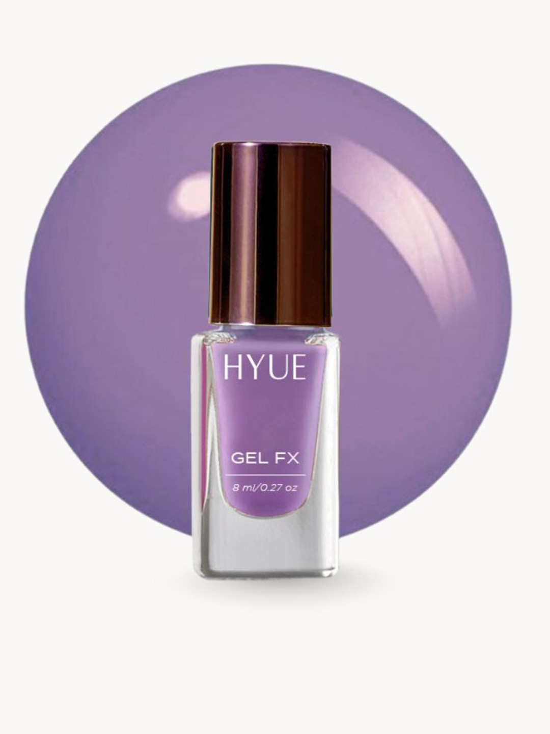 HYUE Gel FX Nail Paint Lavender Whip - Fast Dry and Chip Resistant - 14D Long Wear- 8ml