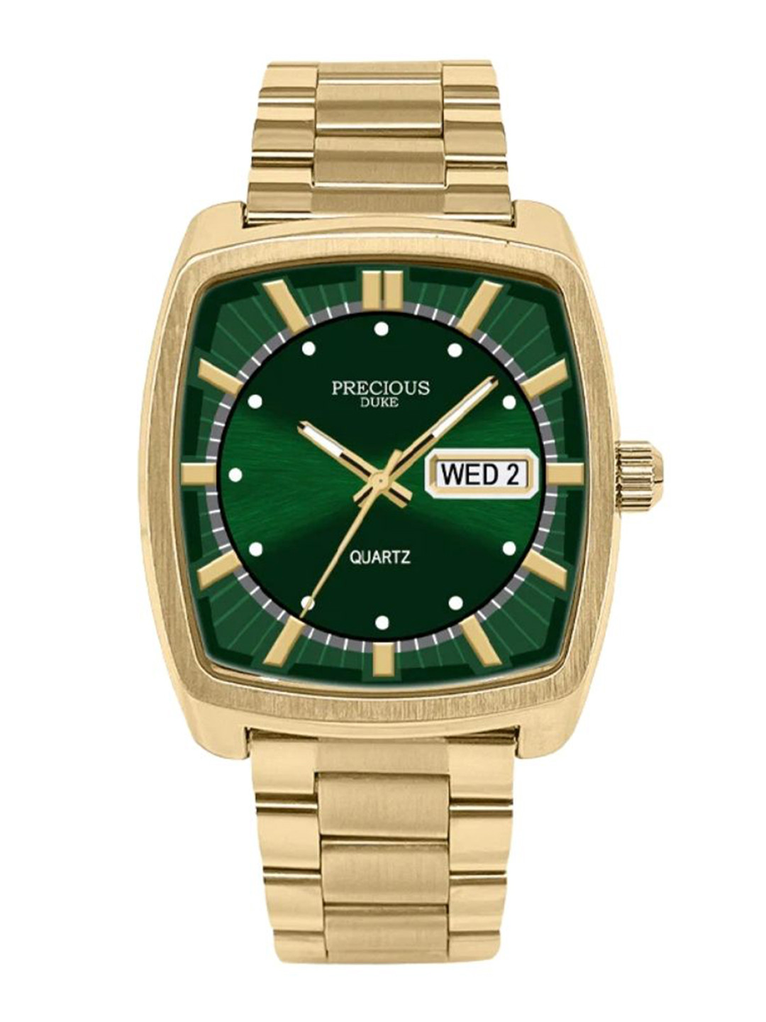 Precious Duke Men Premium Dial & Straps Analogue Watch PD_759391026414-Golden-Green