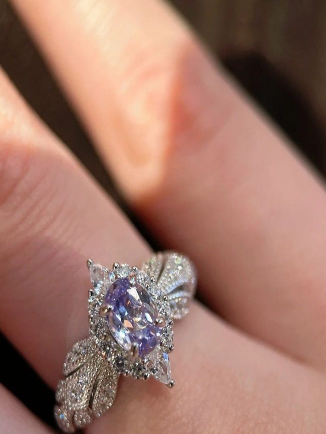 SAPRAA TRENDS Women Platinum-Plated Copper Ring