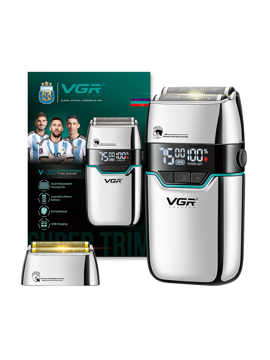 VGR V-350 Foil Shaver- Silver
