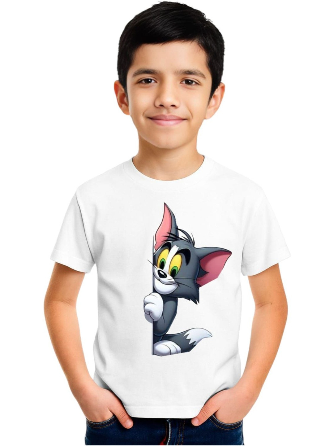 VSNAZ Kids Tom Printed Cotton T-shirt