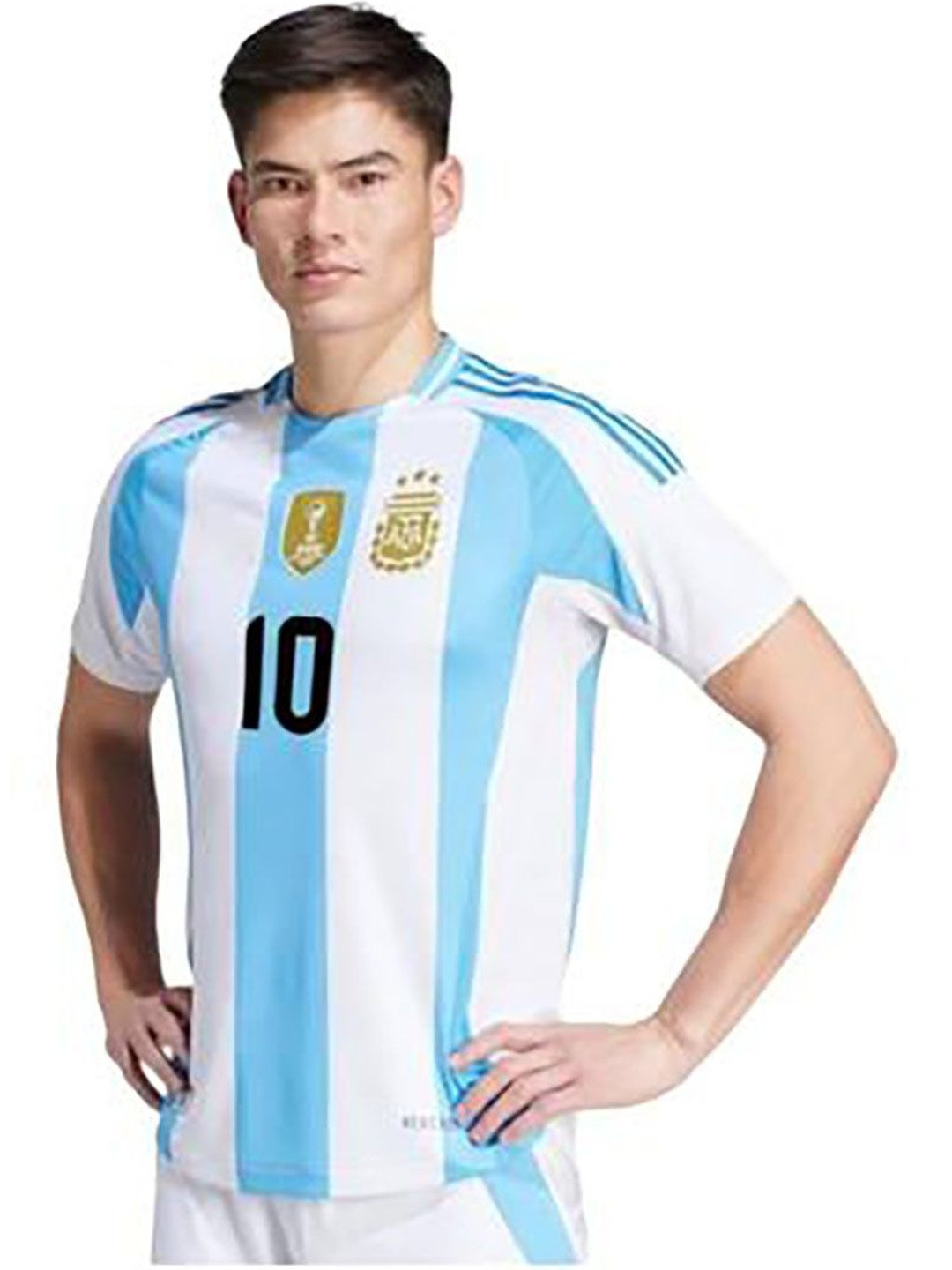 dostitch Boys & White Striped Dri-FIT T-shirt