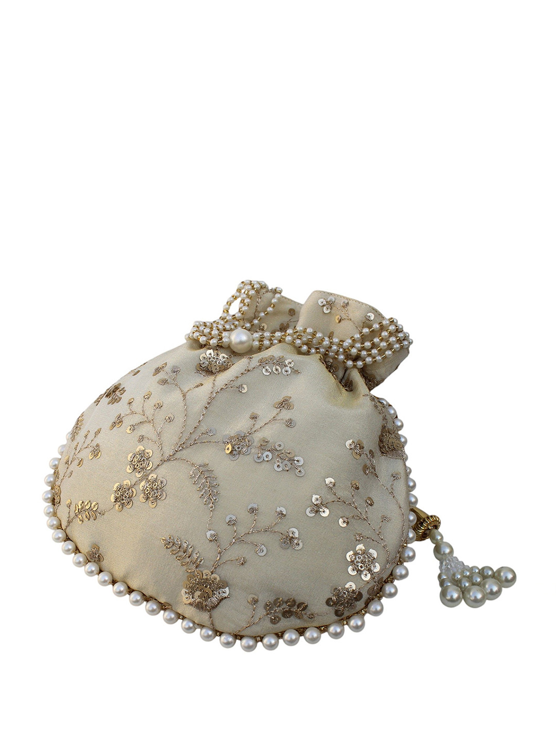 Milan's Creation Embellished Bucket Sling Bag