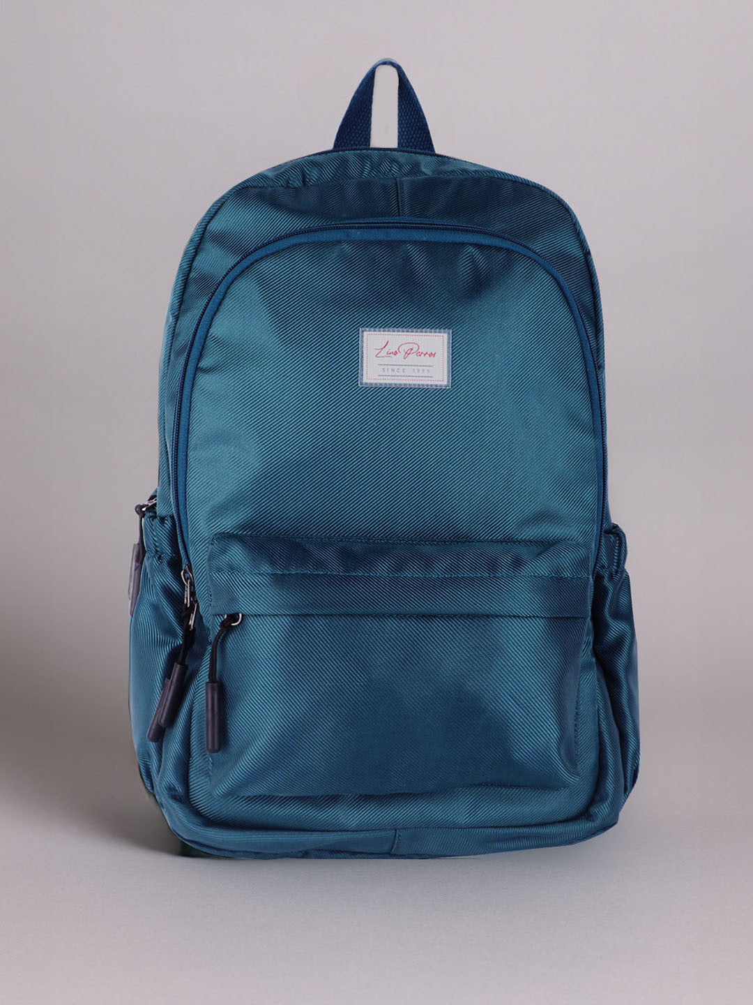 Lino Perros Women Teal Blue Solid Backpack- 28 Litres