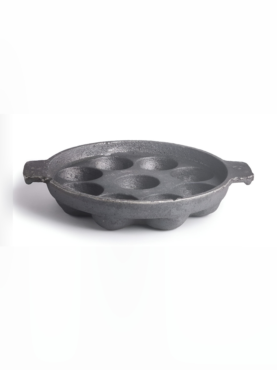 zishta Black Cast Iron Easy to Clean Appam Patra