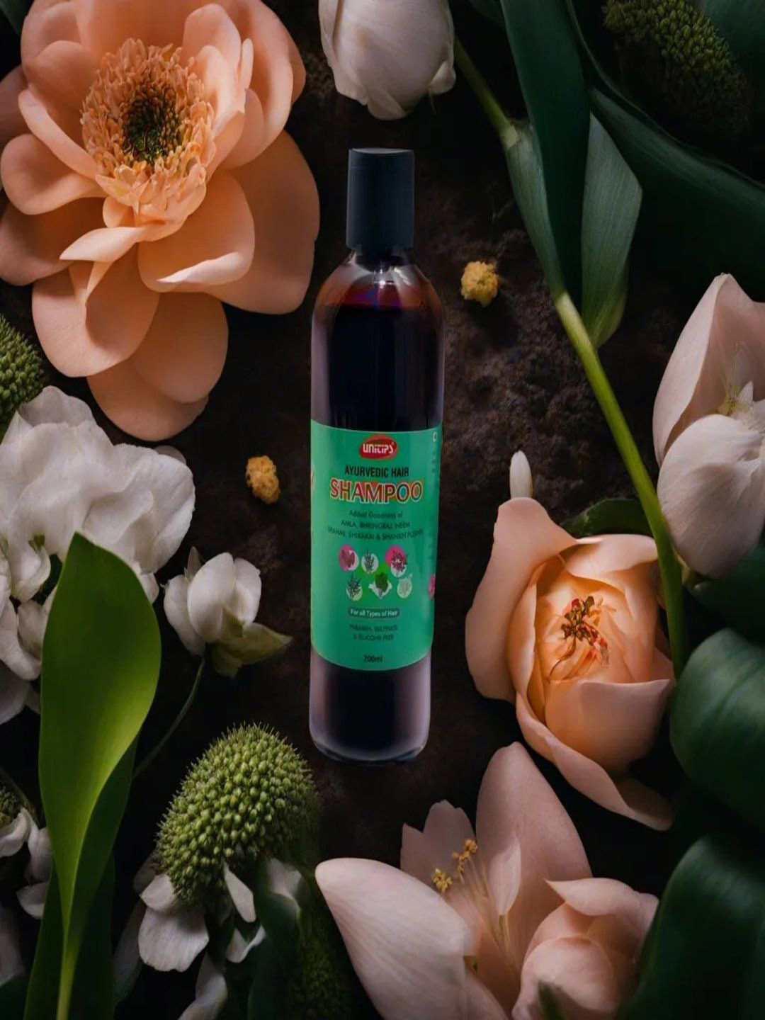 Unitips Paraben Sulphate & Silicone Free Ayurvedic Hair Shampoo - 200 ml