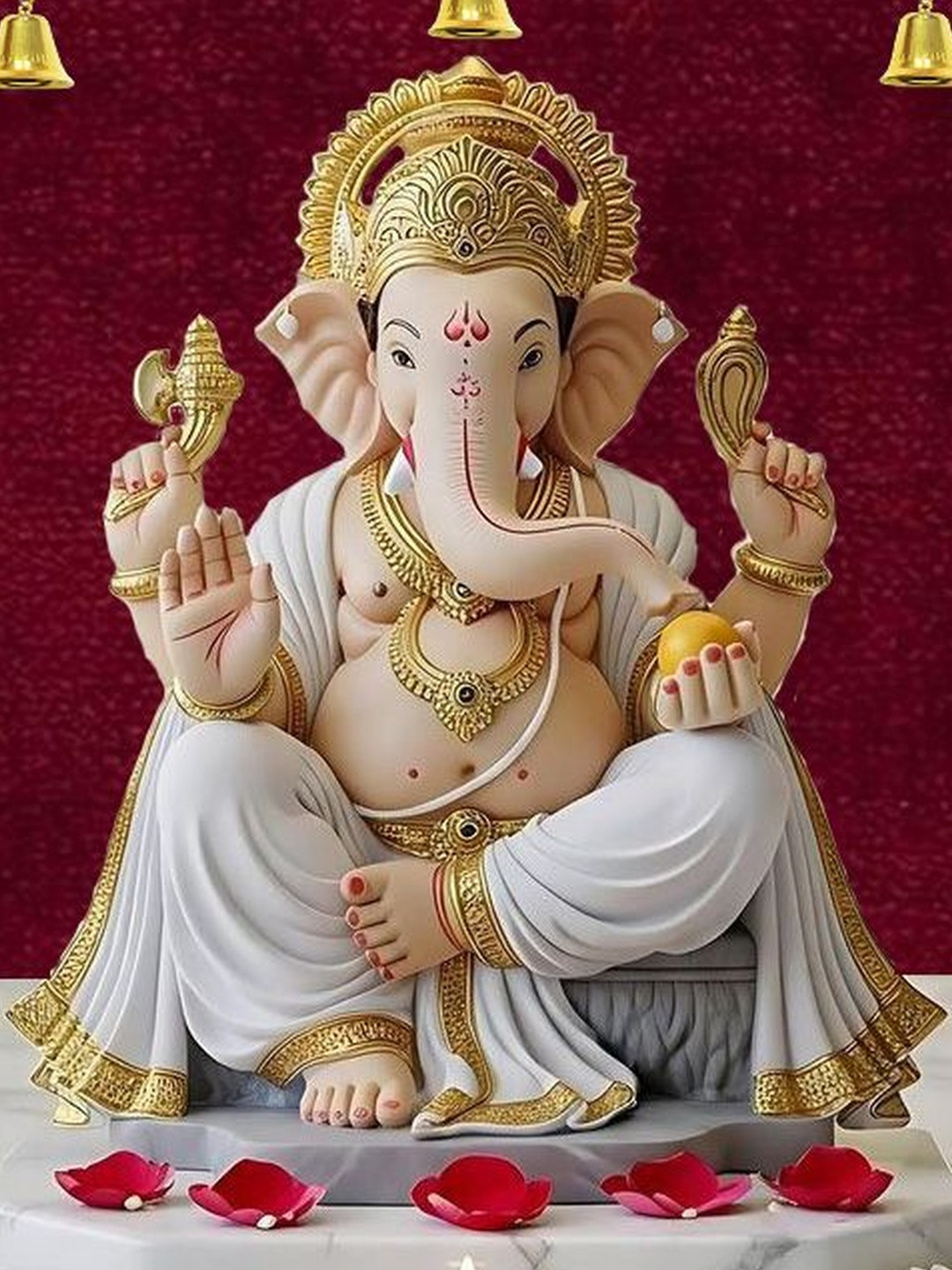 ASIDEA Set of 7 Lotus Hangings Decoration Wall Hangings