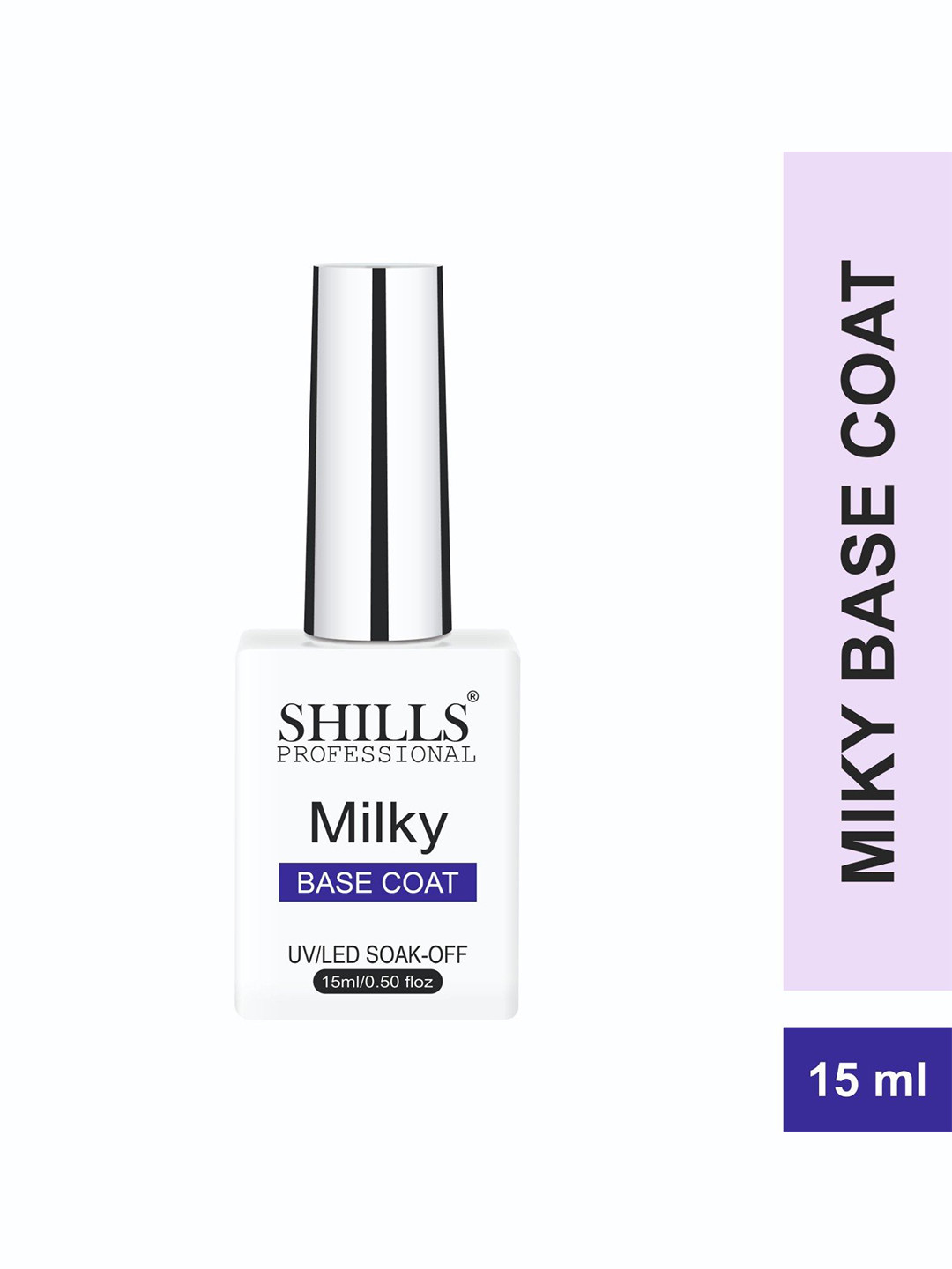 shills professional Milky Base Coat  Polish - 15ml - 2