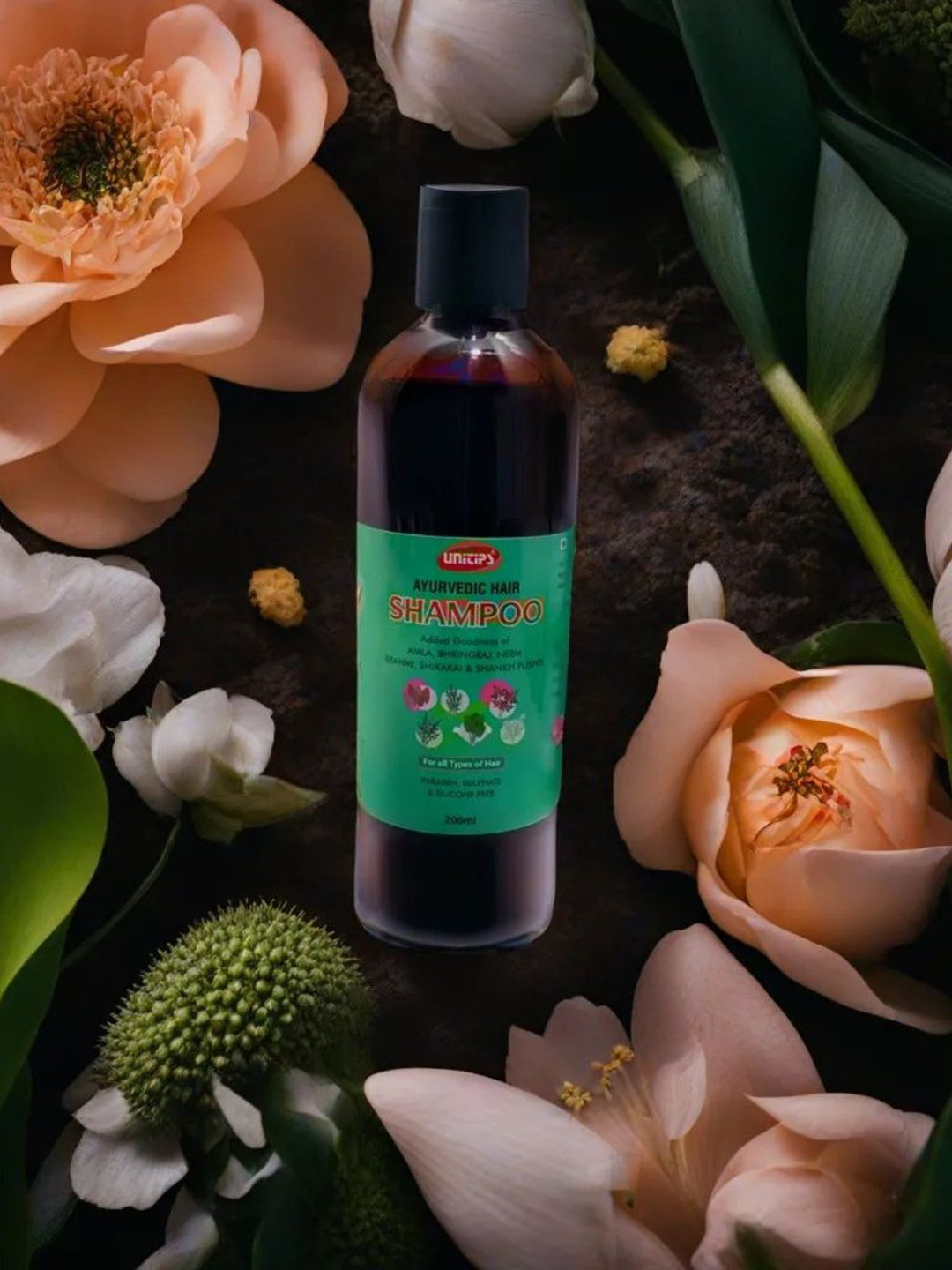 Unitips Paraben Sulphate & Silicone Free Ayurvedic Hair Shampoo - 200 ml