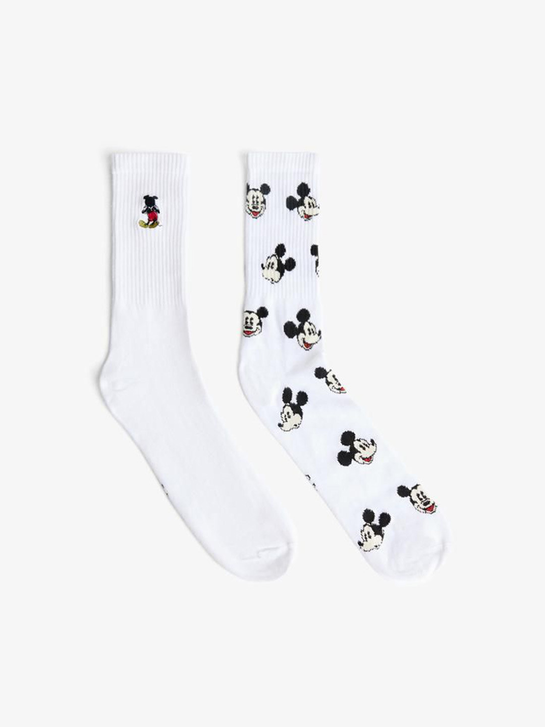 Bershka Pack of 2 Mickey Mouse Socks