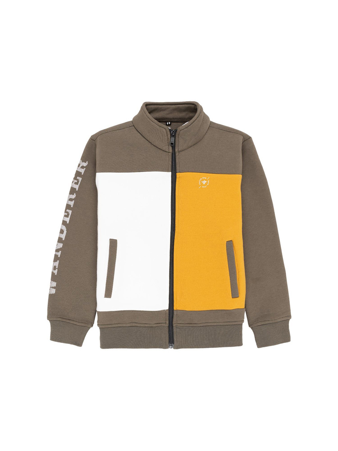 Status Quo Boys Mix & Match Typography Sleeve Print Fleece Full Sleeve Sweatshirt