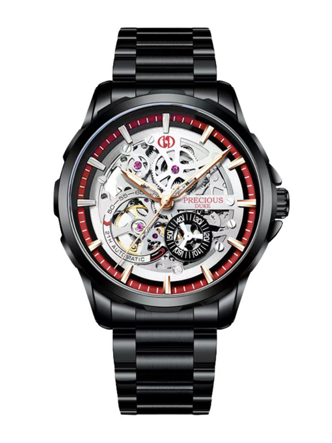 Precious Duke Men Straps Analog Mechanical Watch PD_818285942243_White_72