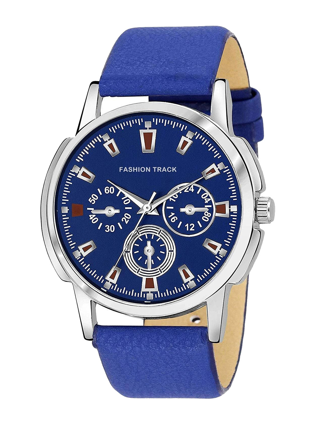 Optima Men Leather Straps Analogue Watch FT-4401-BLUE