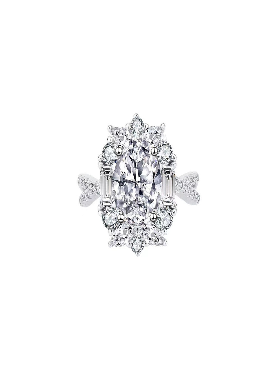 SAPRAA TRENDS Women Platinum-Plated Copper Ring