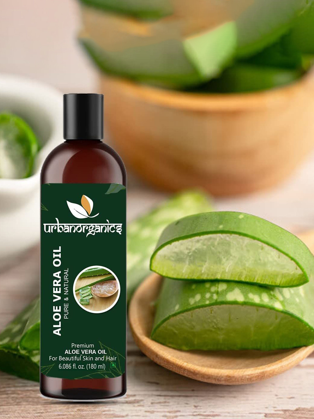 Urbanorganics Aloe Vera Hair Oil-180 ml