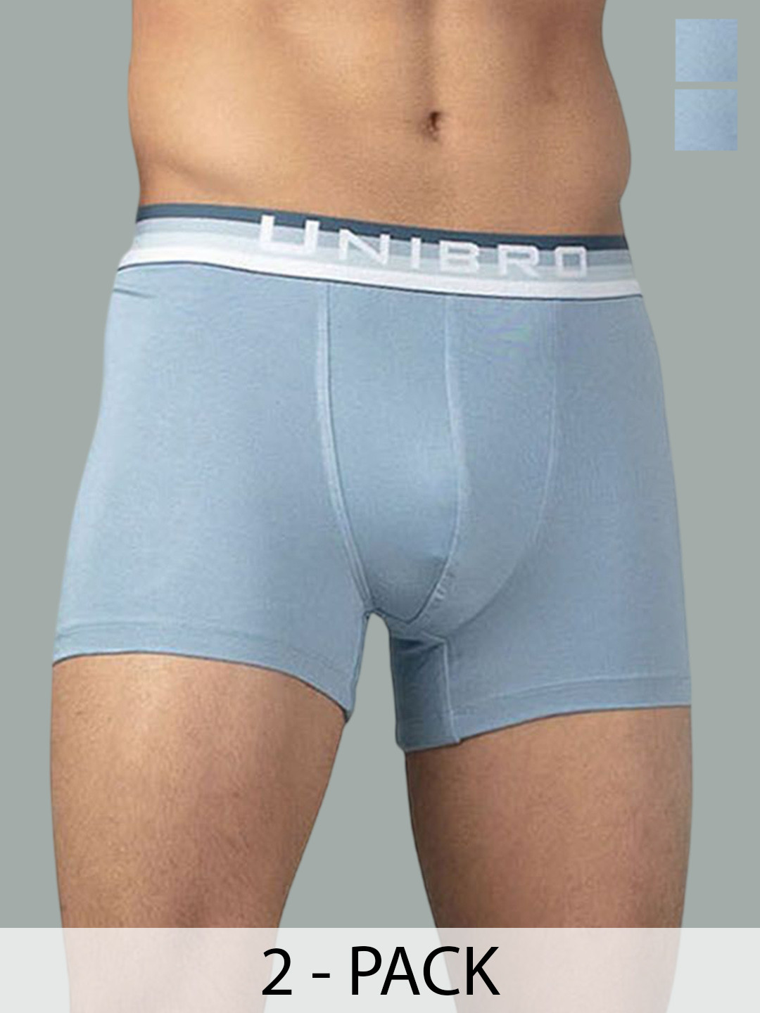 Unibro Men Pack Of 2 Low-Rise Trunks TNCL-TRNK-PM2_2P-S