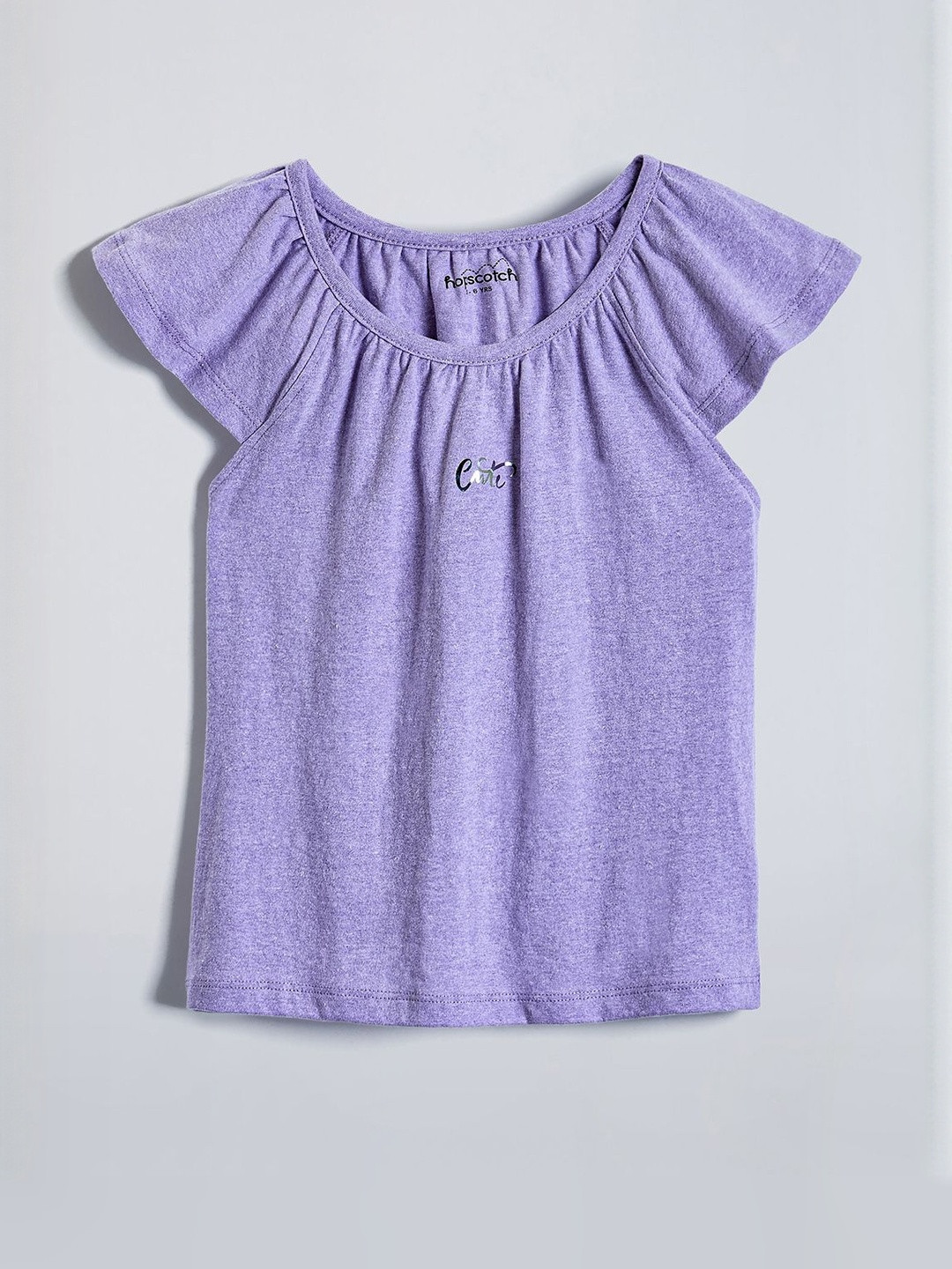 Hopscotch Girls Gathered Neckline T-shirt